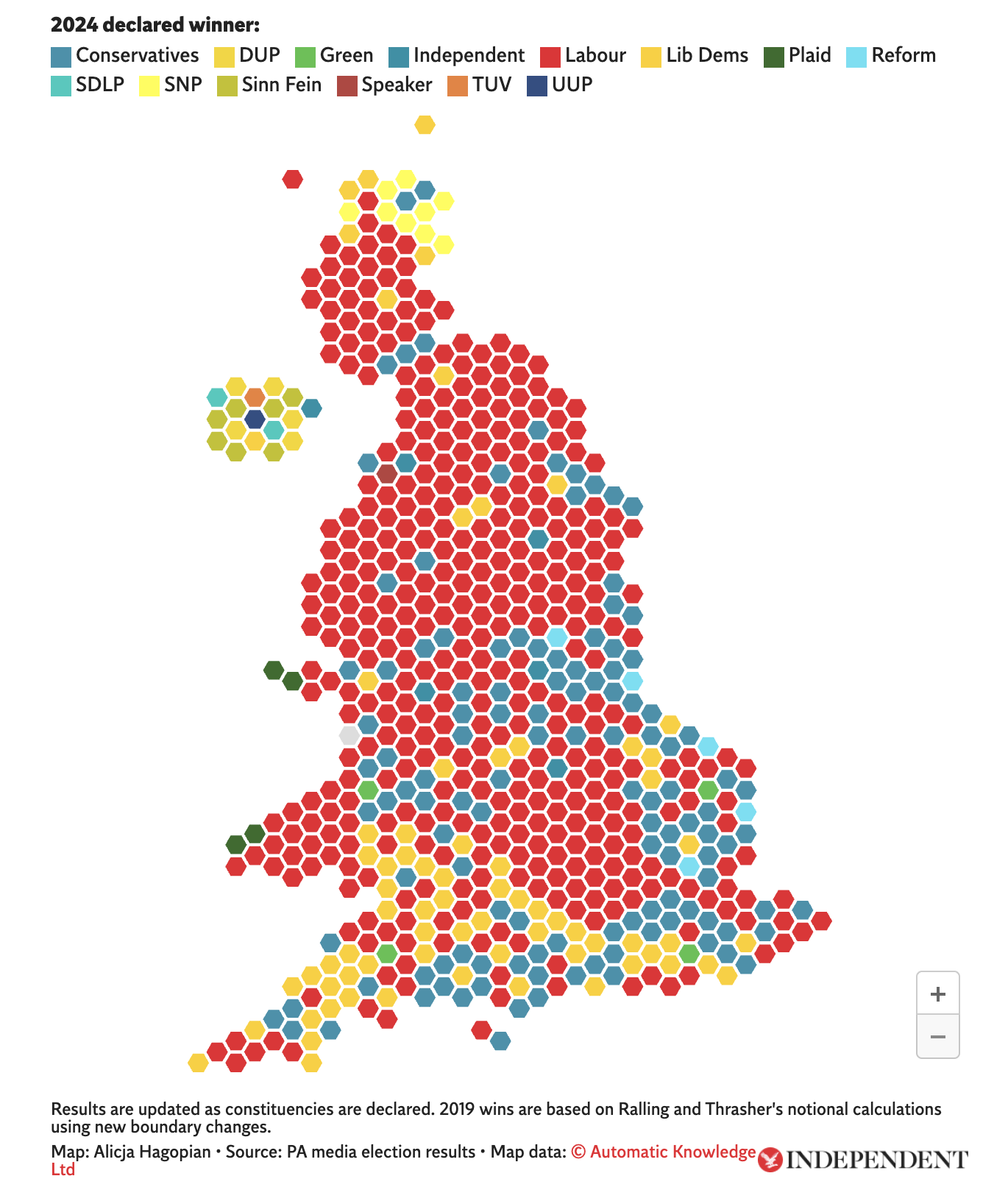 2024 UK Election Maps | Data Visualization Weekly