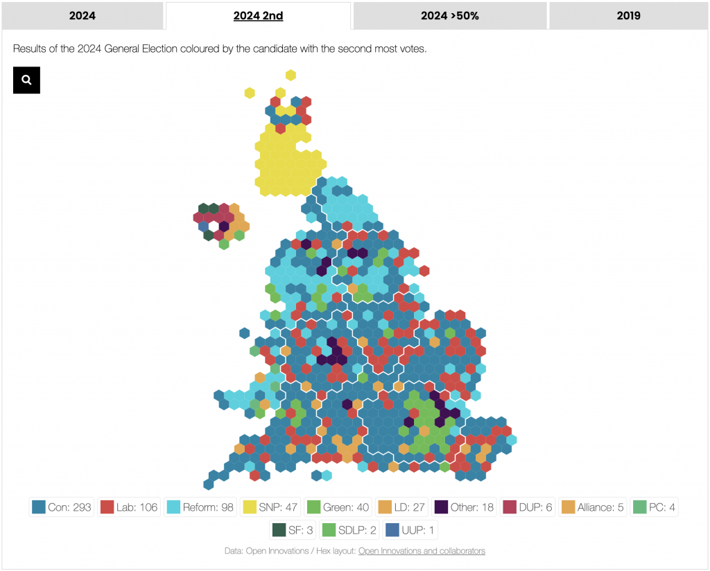 2024 UK Election Maps Data Visualization Weekly