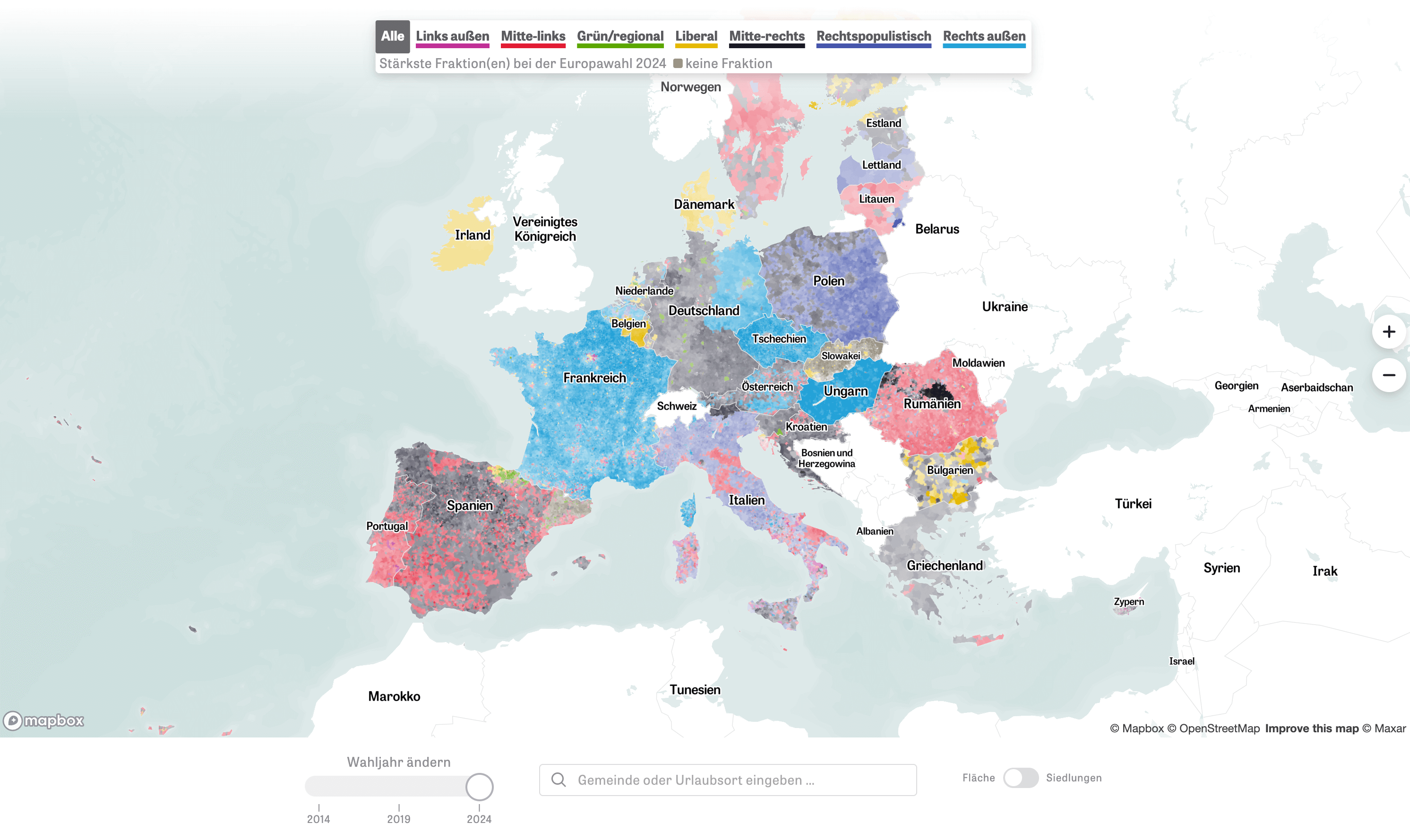 European Parliament Election Map, 2024