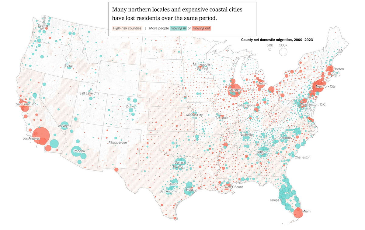 Map of Hazard-Prone Locations in U.S. Attracting Migration