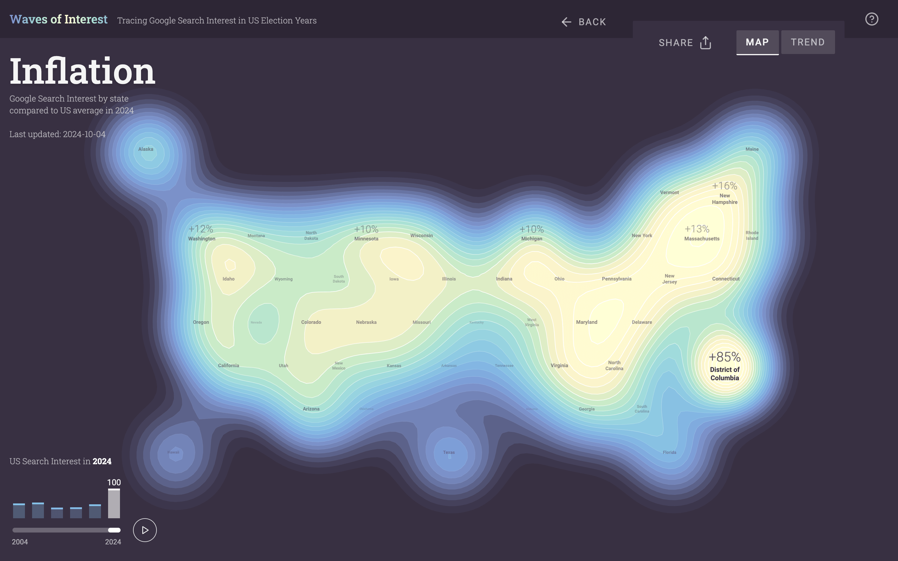 Charts and Maps of Google Search Trends Around U.S. Elections