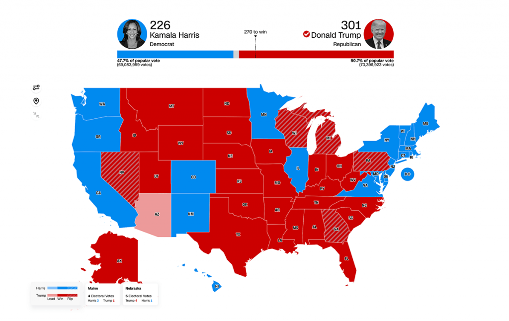 U.S. Election Maps 2024 — DataViz Weekly Special