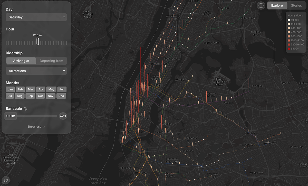 A map of NYC subway stories