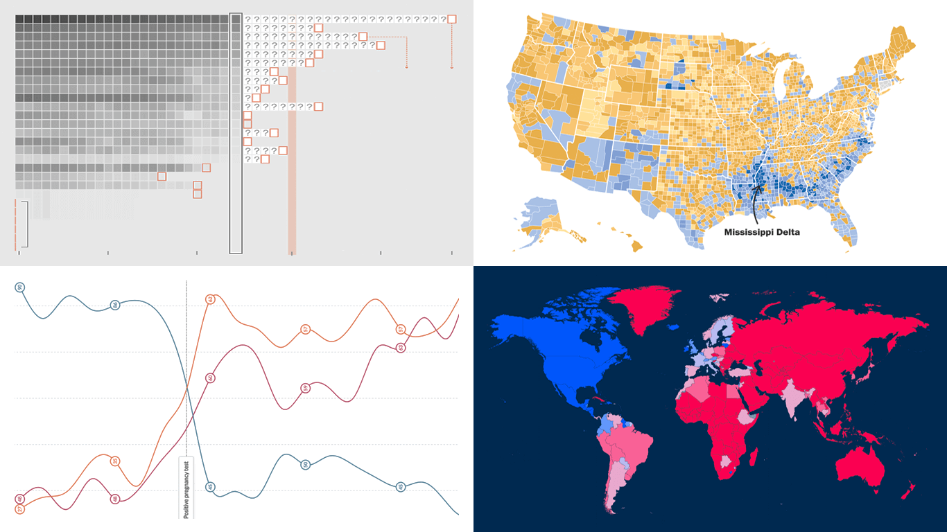 Four New Charts and Maps Turning Data Into Insights, Featured on DataViz Weekly